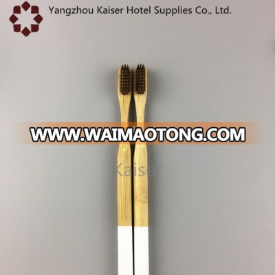 white round handle bamboo toothbrush manufacturer