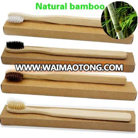 OEM Eco-Friendly Soft Bristle Adult Tooth Cleaning Bamboo Handle Charcoal Toothbrush